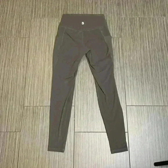 Buff Bunny Women's Olive Green High Rise Athletic Workout Pull On Leggings Sz S - Picture 7 of 8